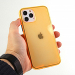 Чехол ТПУ Неон для iPhone 12, 011744 Оранжевый