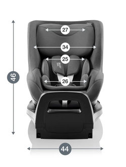 Автокресло 0+/1 Britax Roemer DUALFIX PRO M Style Mineral Grey 2000040891, до 18 кг, (61 до 105 см), серый