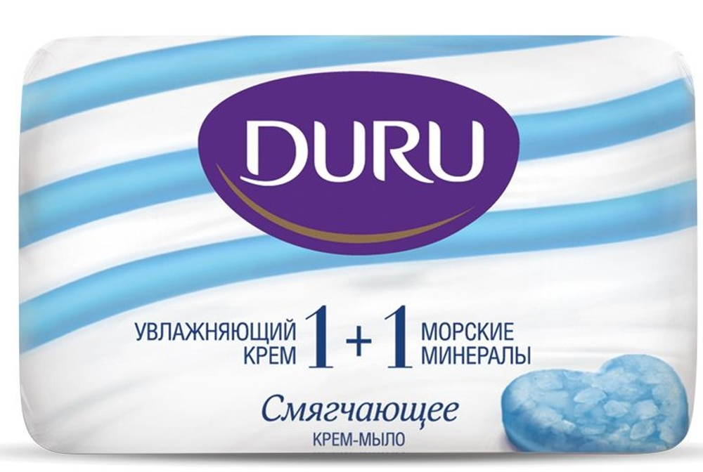 DURU Крем-мыло туалетное, Морские минералы, 80гр, блок 24шт., ДУРУ