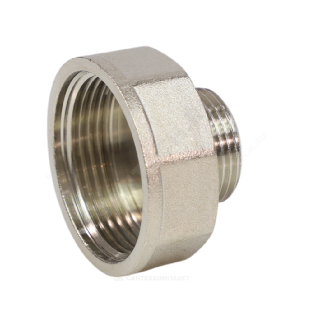 Переход латунь никель Ду 32х20 (1 1/4"х3/4") ВР/НР VALFEX VF.592.N.114.034
