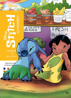 Hachette раскраска по номерам Coloriages mystères - раскраски Лило и Стича