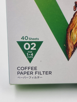 Бумажные фильтры для кофе V60, 02W, 40 шт. (Япония)