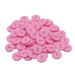 Пуговицы 2 прокола 28L=18 мм, (Pink (розовый)) NE63, 72 шт