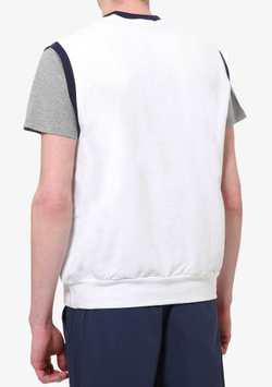 Мужская теннисная жилетка Australian Elastic Fleece Gauzed Gilet - bianco