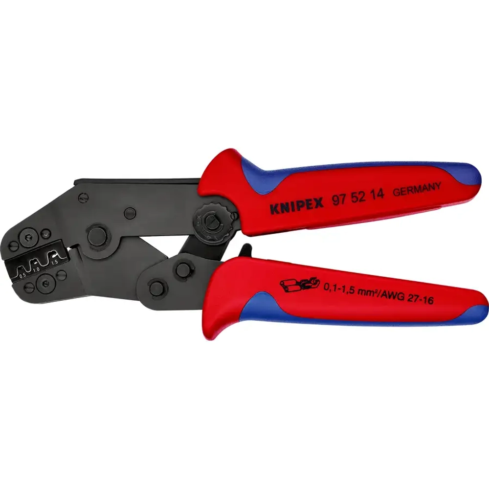 Клещи зажимные для опрессовки чернёные 195 мм Knipex 97 52 14