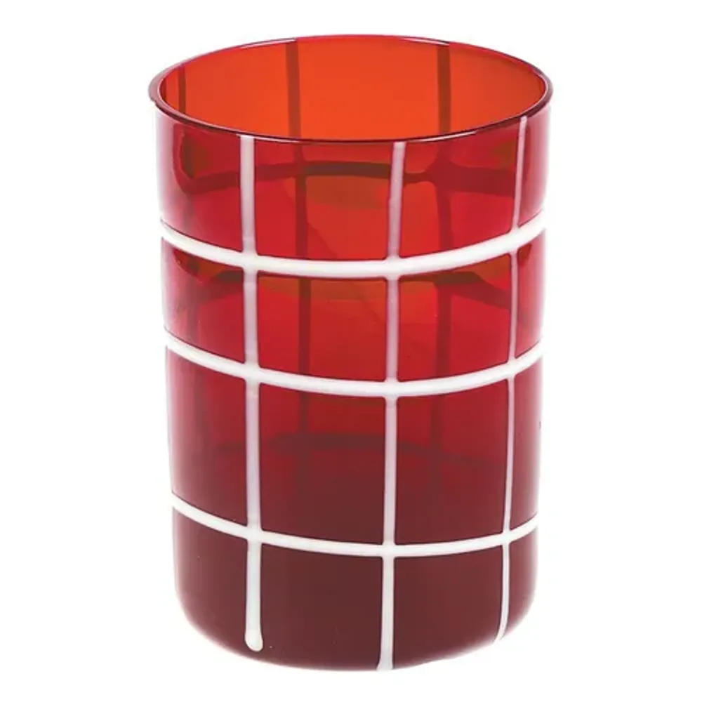 Стакан для коктейля Хайбол 350 мл бордо декор Artist's Glass BarWare d 7,5 см h10 см P.L.