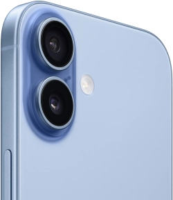 Смартфон Apple A3521 iPhone 17 256Gb голубой моноблок 3G 4G 2Sim 6.3" 1206x2622 iOS 26 48Mpix 802.11 a/b/g/n/ac/ax/be NFC GPS Protect