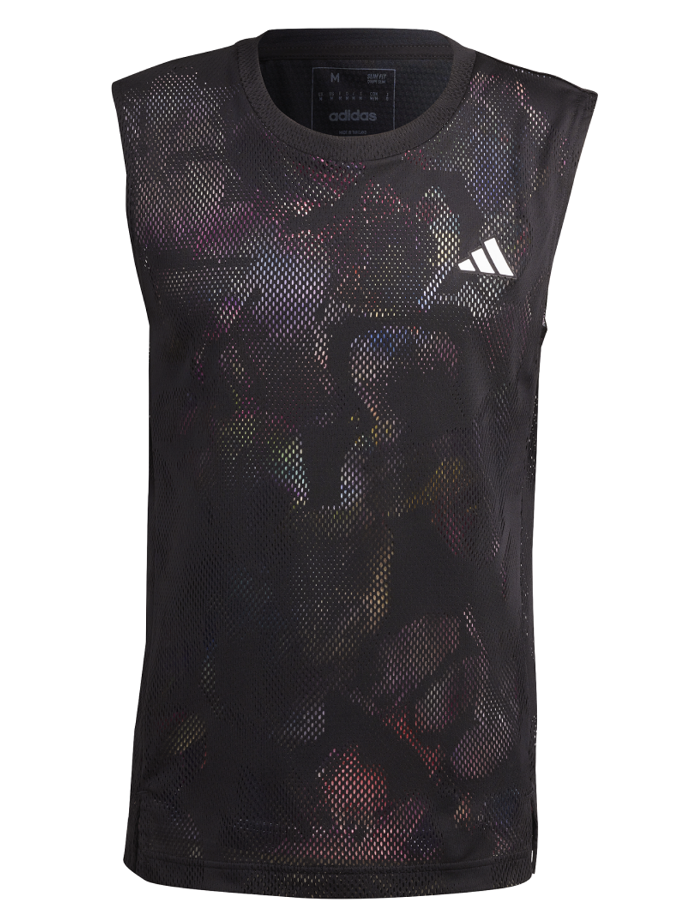 Мужская теннисная футболка Adidas Melbourne Sleeveless Tee- black noir