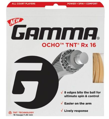 Струны теннисные Gamma Ocho TNT Rx (12,2 m) - natural