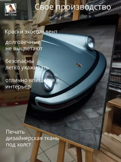 Картина на стену Porsche 912 30х40см 1шт.