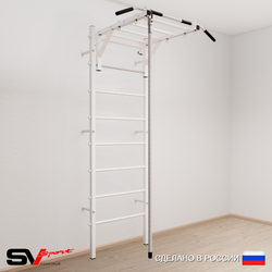 Шведская стенка Sv Sport усиленная 629 (Турник рукоход/Канат)