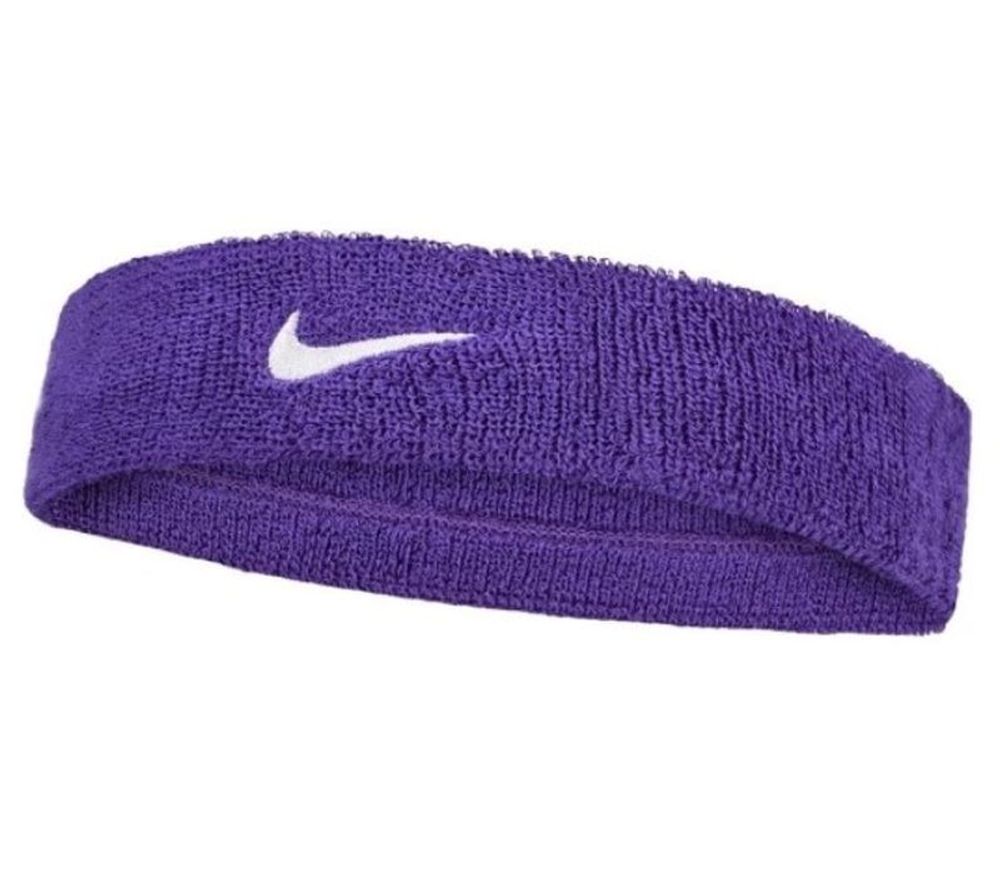 Повязка на голову теннисная Nike Swoosh Headband - court purple/white