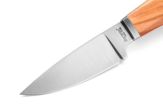 Нож фиксированный Lion Steel Willy - сталь М390, рукоять вдерево олива, ножны кожа