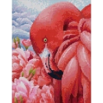 Алмазная мозаика на подрамнике 30*40 KiKi «Нежные пёрышки», полная выкладка