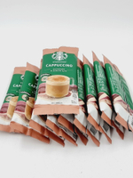 Starbucks Кофе растворимый Cappuccino 180 г (10 пакетиков по 18 г) (Турция)