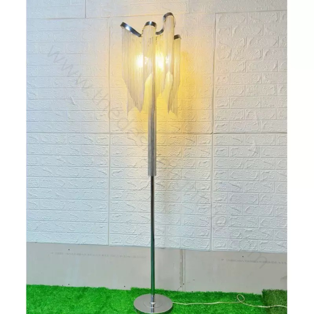 Floor design lamp Stream by Terzani (Silver)