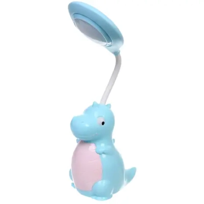 Настольная лампа «Sweet - Дино» 7*13*25 см LED, USB 1w 5v, Голубой/розовый