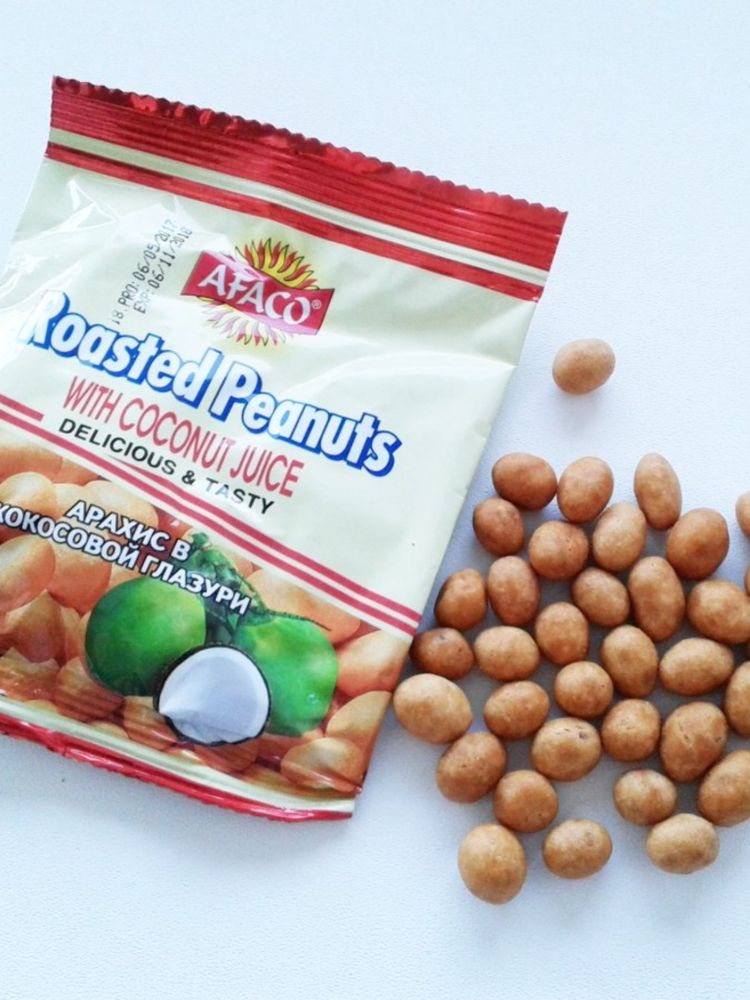 Арахис в кокосовой глазури Afaco 25 г, 20 шт