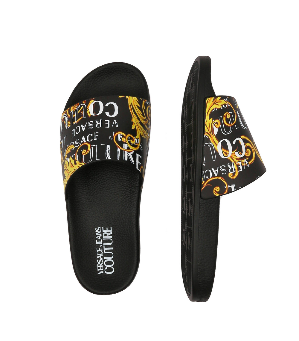 Шлепанцы Versace Jeans Couture - черный(74VA3SQ3ZS631)