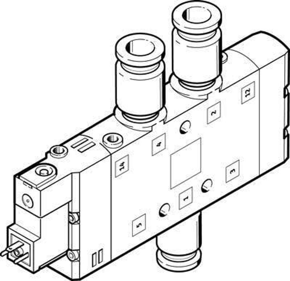 CPE24-M2H-5L-QS-12 Распределитель с электроуправлением CPE24-M2H-5L-QS-12 Распределитель с электроуправлением