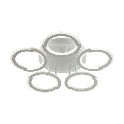8027/55CL LEDIO LN25 247 белый/белый, металл/акрил Потолочный светильник с ПДУ LED 55W 3000-6000К 220V KALIFA