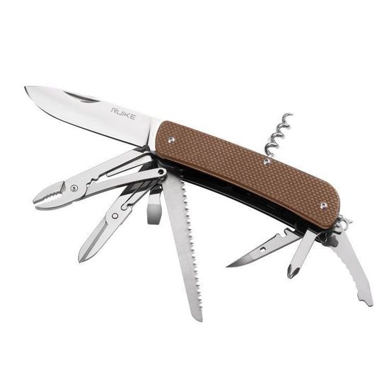 Нож multi-functional Ruike L51-N коричневый