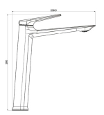 Смеситель Royce Pro для раковины (RCM-120502WH)