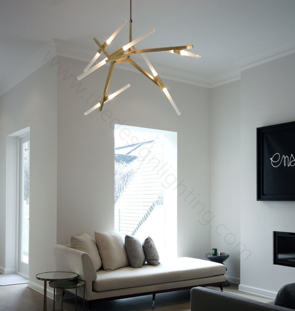 Ceiling design lamp  AGNES by Roll & Hill (20 lampshades,  Black)