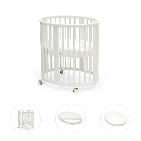 Комплект 3 в 1 люлька Stokke Sleepi Mini V3 White