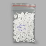Пуговицы 2 прокола 14L=9 мм, (White (белый)), NE74, 144 шт