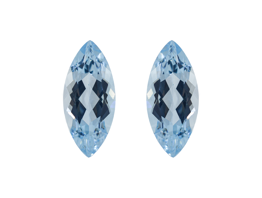 Аквамарин пара (маркиз 18.23 ct)