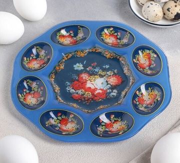 Подставка для яиц "Русские мотивы", 21 см, 8 ячеек