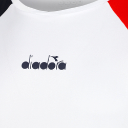 Мужское теннисное поло Diadora T-Shirt Men - White, Multicoloured