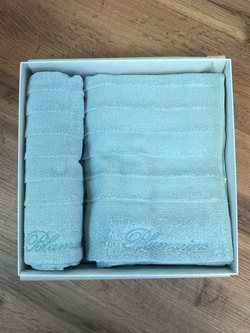 Комплект полотенец 2шт Blumarine Mademoiselle Azzurro голубой