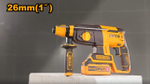 Аккумуляторный бесщеточный перфоратор SDS-Plus INGCO CRHLI202682 INDUSTRIAL 20 В 2.5 Дж 2x4 Ач
