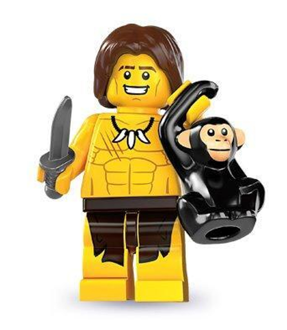 Минифигурка LEGO 8831 - 10 Мальчик из джунглей