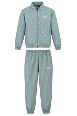 Мужской теннисный спортивный костюм EA7 Man Woven - green dots