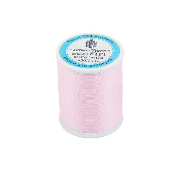 Нитки для пэчворка SumikoThread 200 м, (219 ярд), 04 св.розовый
