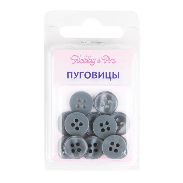 Пуговицы 4 прокола 18L=11 мм, цв. серо-зеленый Перламутр, 15 шт