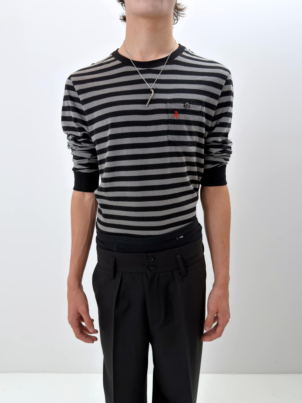 STRIPE L/S TEE