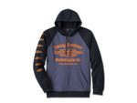 Худи Old English Stacked Bar & Shield Raglan Harley-Davidson