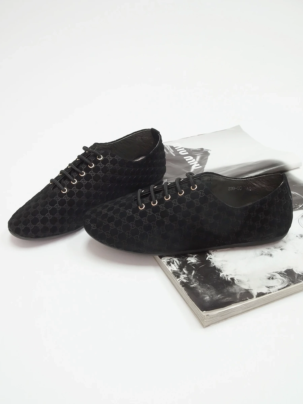 Туфли женские демисезонные LOUIS VUITTON-GUCCI 239-5G \KB-47
