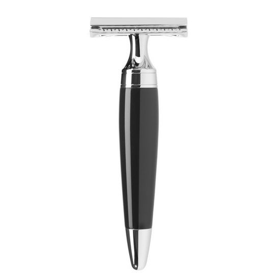 Т-образная бритва (станок) MUEHLE STYLO, черная смола