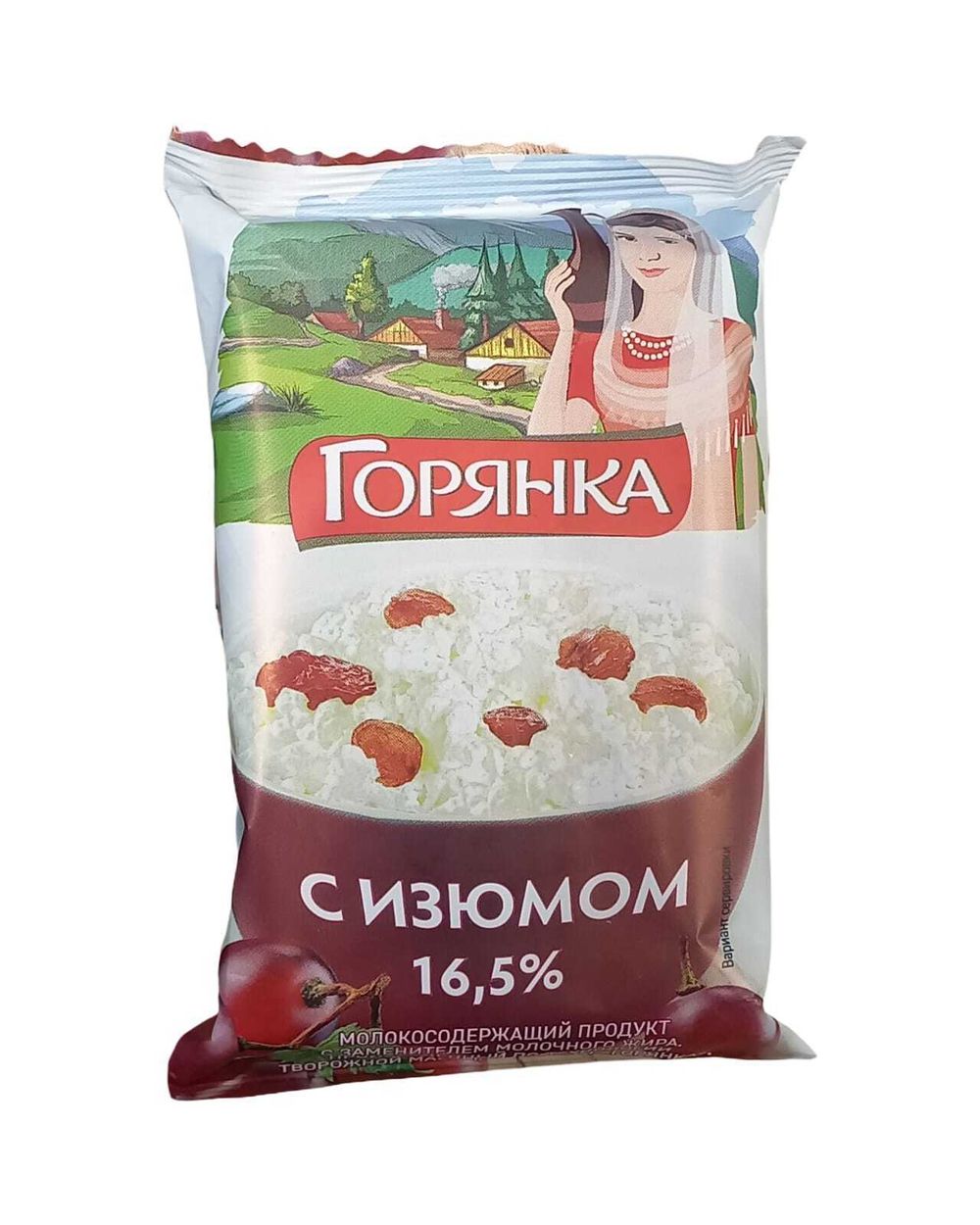 Масса Творожная "Горянка" Изюм 180г