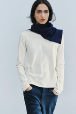 ФУТБОЛКА INTERLOCK С ДЛИННЫМИ РУКАВАМИ — ZARA