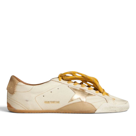 Women's Golden Goose True-Star in White Nappa Leather