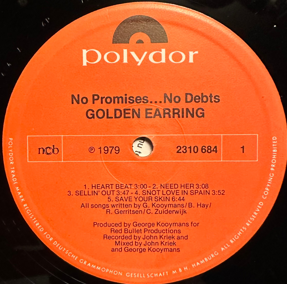 Golden Earring - No Promises ... No Debts (Скандинавия 1979г.)
