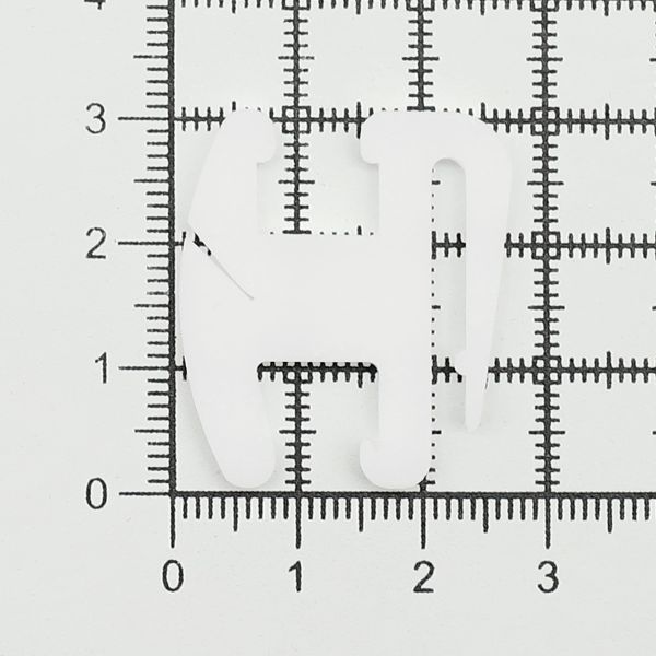 Фиксатор для шторного шнура пластик 27х31 мм, 06-068, 100 шт