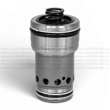LC25DR40E7X/ - Логический клапан (патрон) Ду25, функция - редукционный клапан давления, давление открытия 4 бар, E = без канавки для тонкого уплотнения, уплотнение NBR