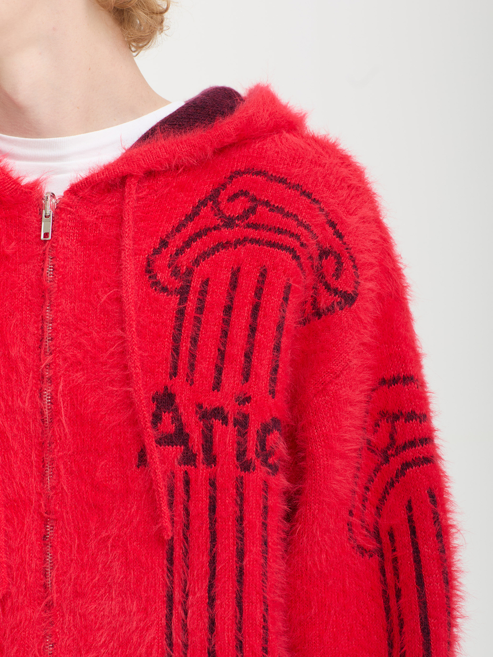 Мужская Толстовка Fluffy Column Chenille Reversible Zip Thru